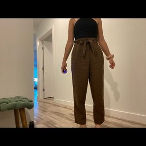 H&M Brown Paper Bag Pants